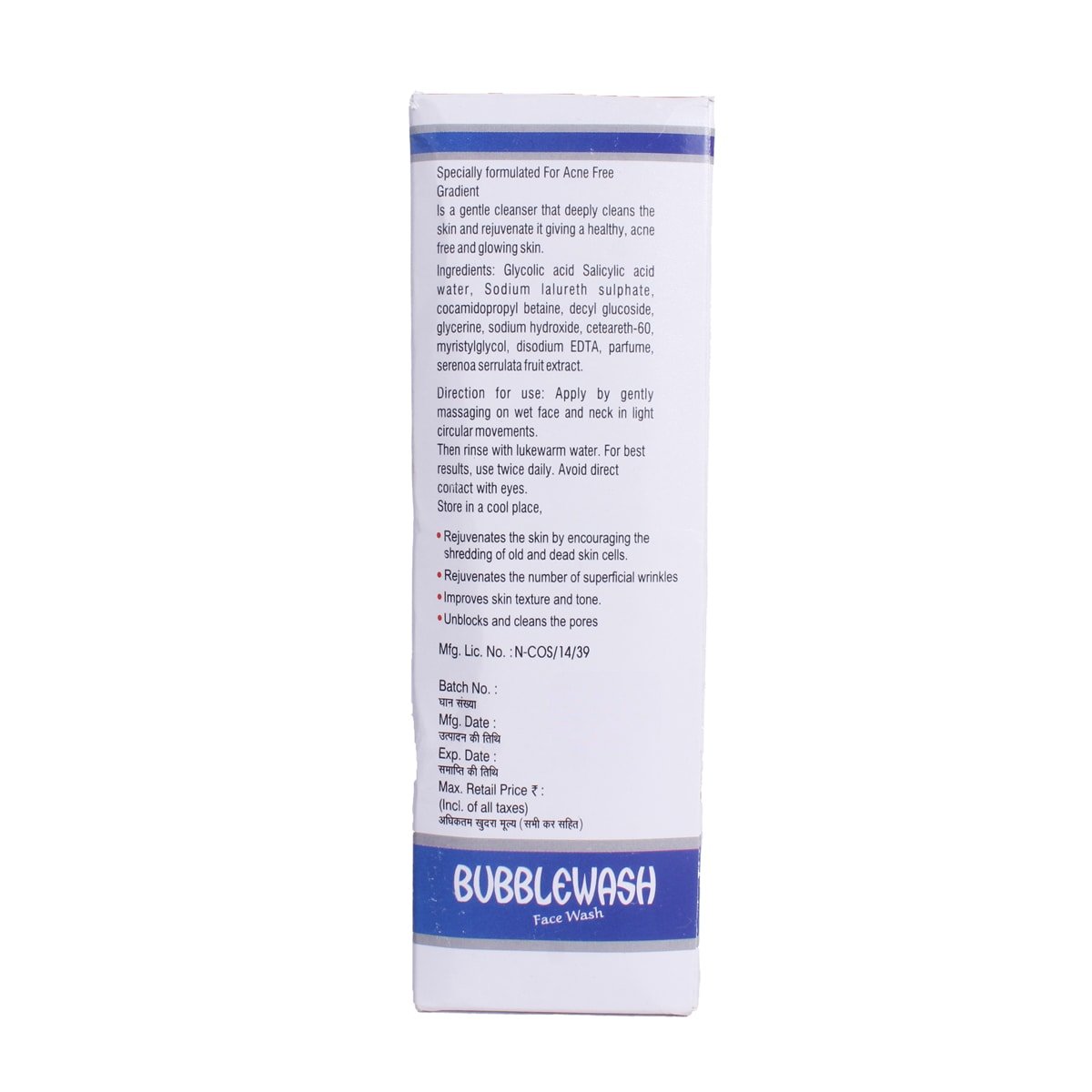 Bubblewash Face Wash 100 ml, Pack of 1 Bubblewash Face Wash 100 ml, Pack of 1