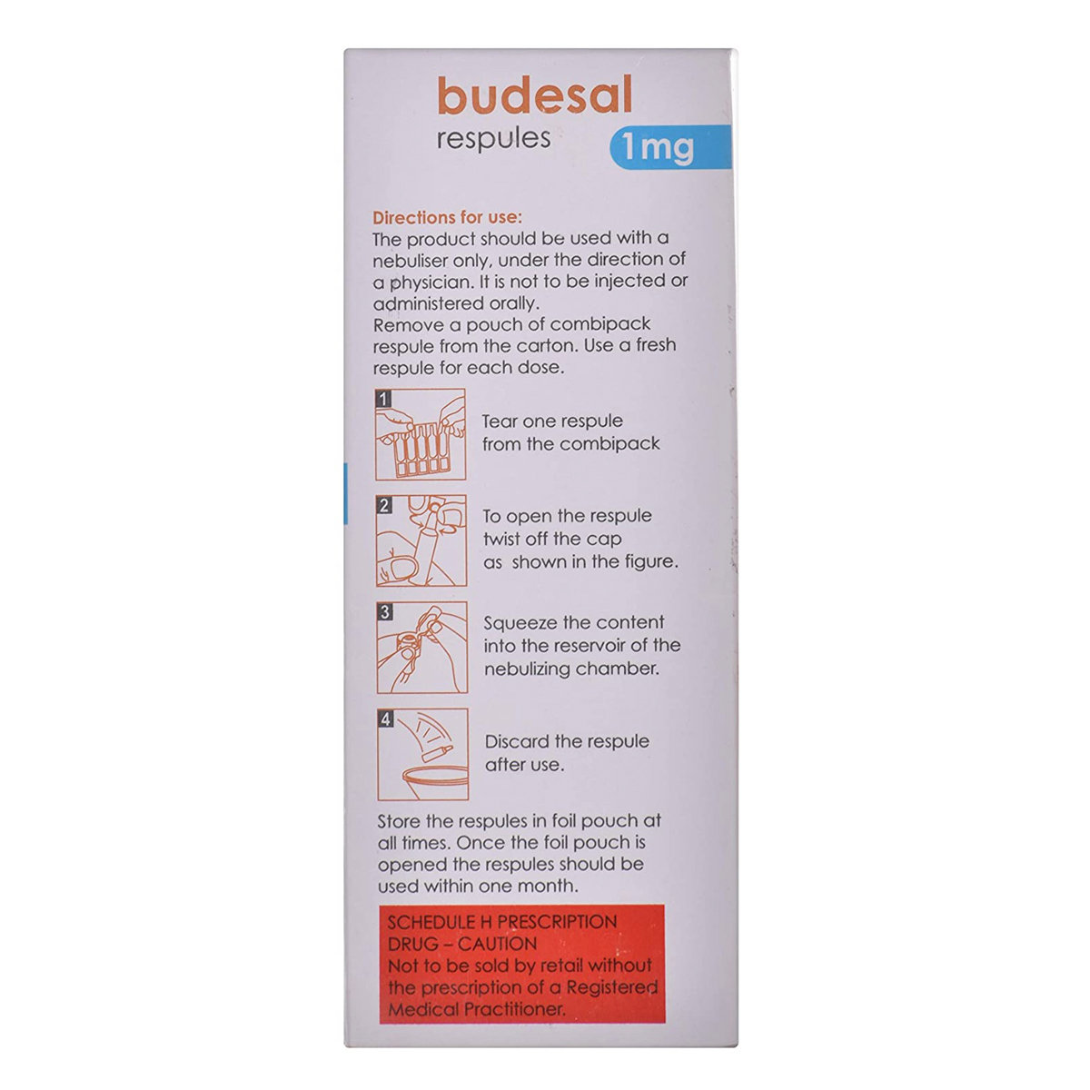 Budesal 1 mg Respules 5x2 ml, Pack of 5 RESPULESS Budesal 1 mg Respules 5x2 ml, Pack of 5 RESPULESS