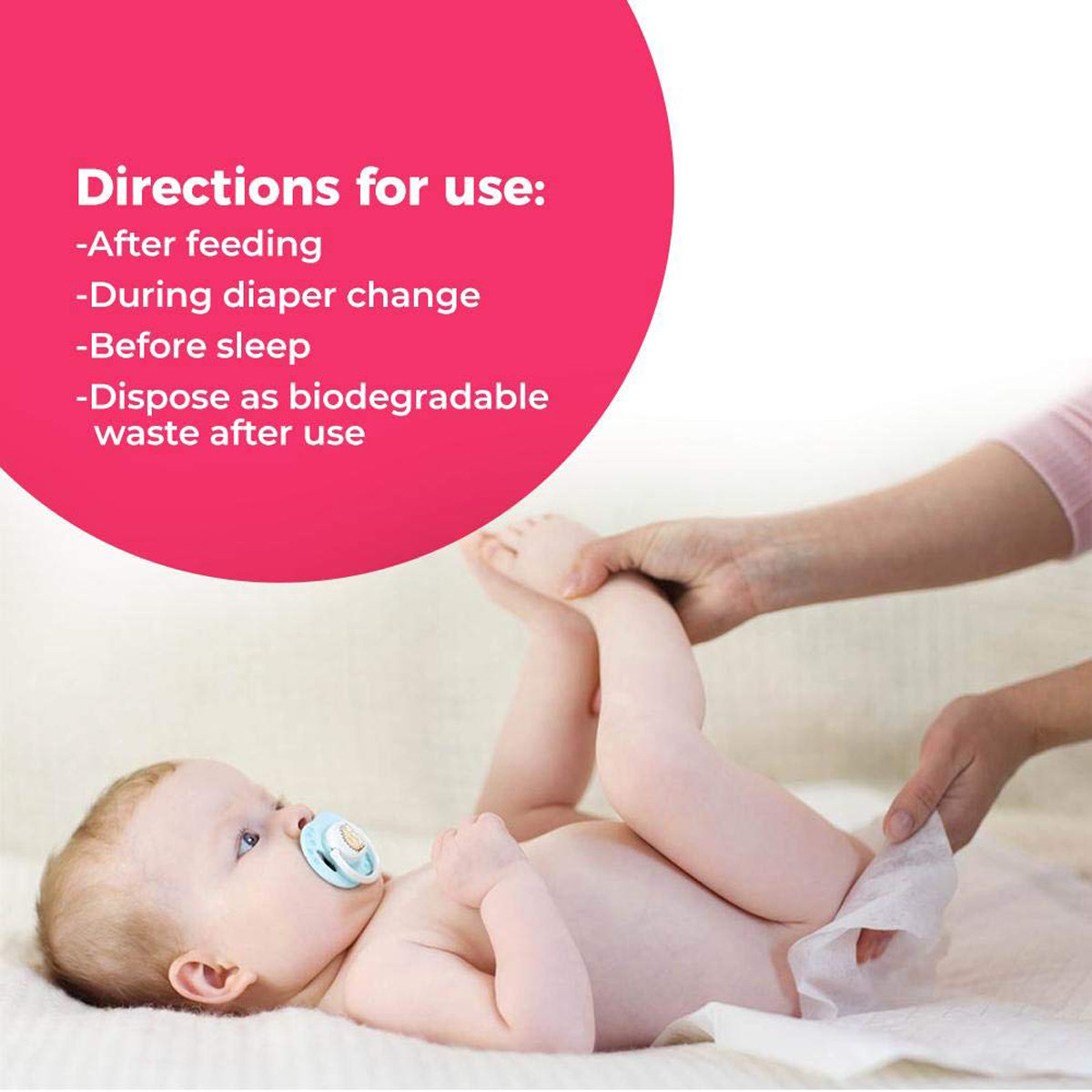 BumEaze Baby Wet Wipes, 80 Count, Pack of 1 BumEaze Baby Wet Wipes, 80 Count, Pack of 1