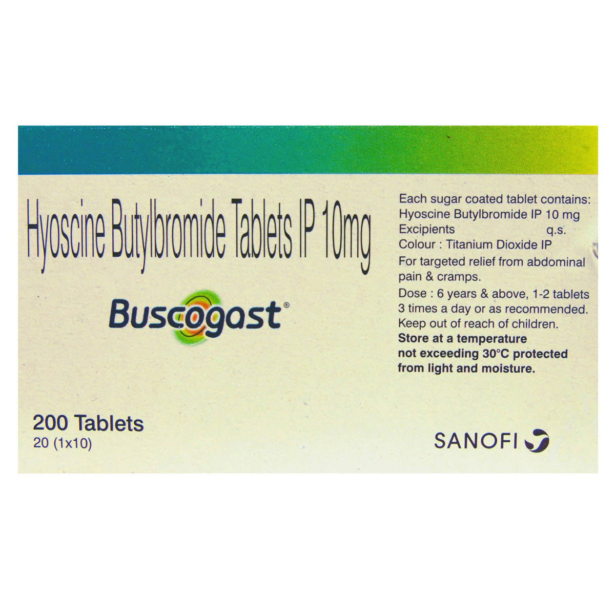 Buscogast Tablet 10's, Pack of 10 TABLETS Buscogast Tablet 10's, Pack of 10 TABLETS