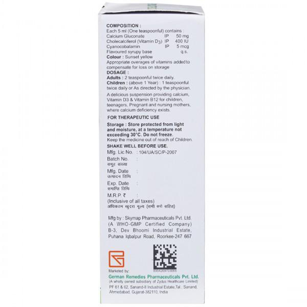 Bycalvit-B12 Suspension 200Ml, Pack of 1 Bycalvit-B12 Suspension 200Ml, Pack of 1