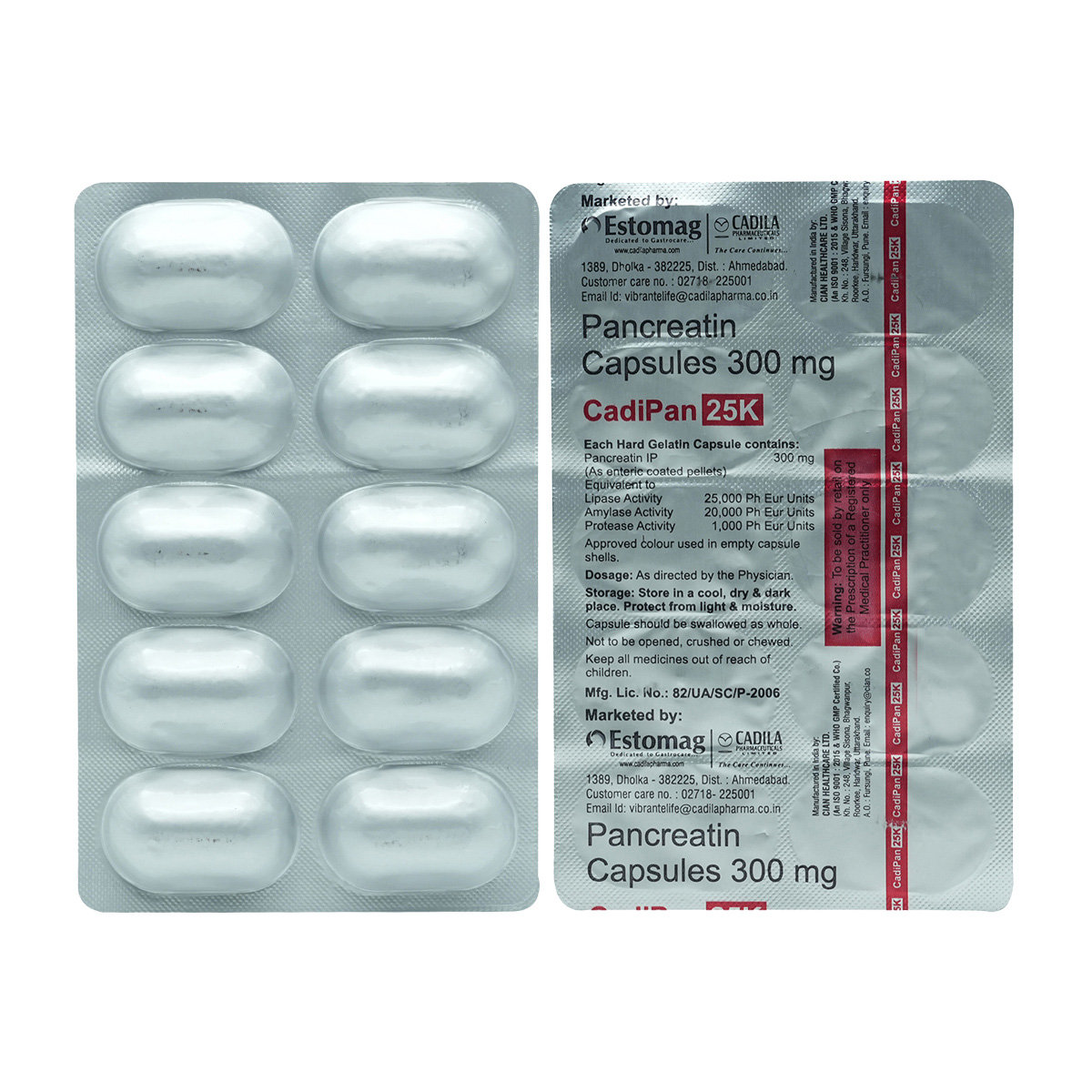 Cadipan 25K Capsule 10's, Pack of 10 CAPSULES Cadipan 25K Capsule 10's, Pack of 10 CAPSULES