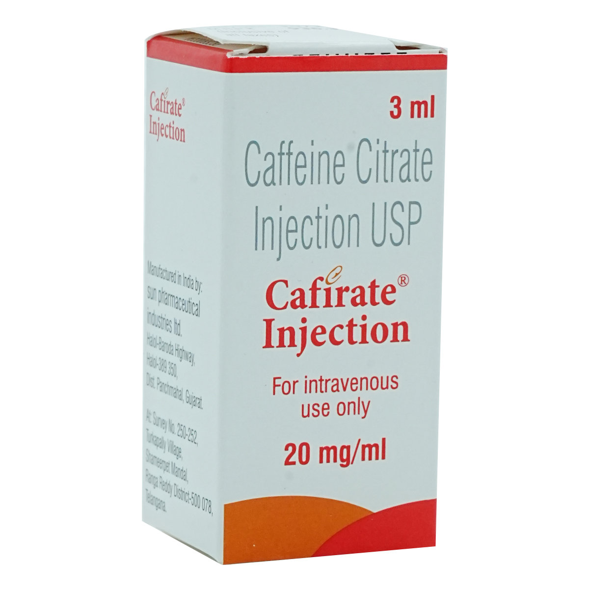 Buy CAFIRATE 20MG INJECTION 3ML Online