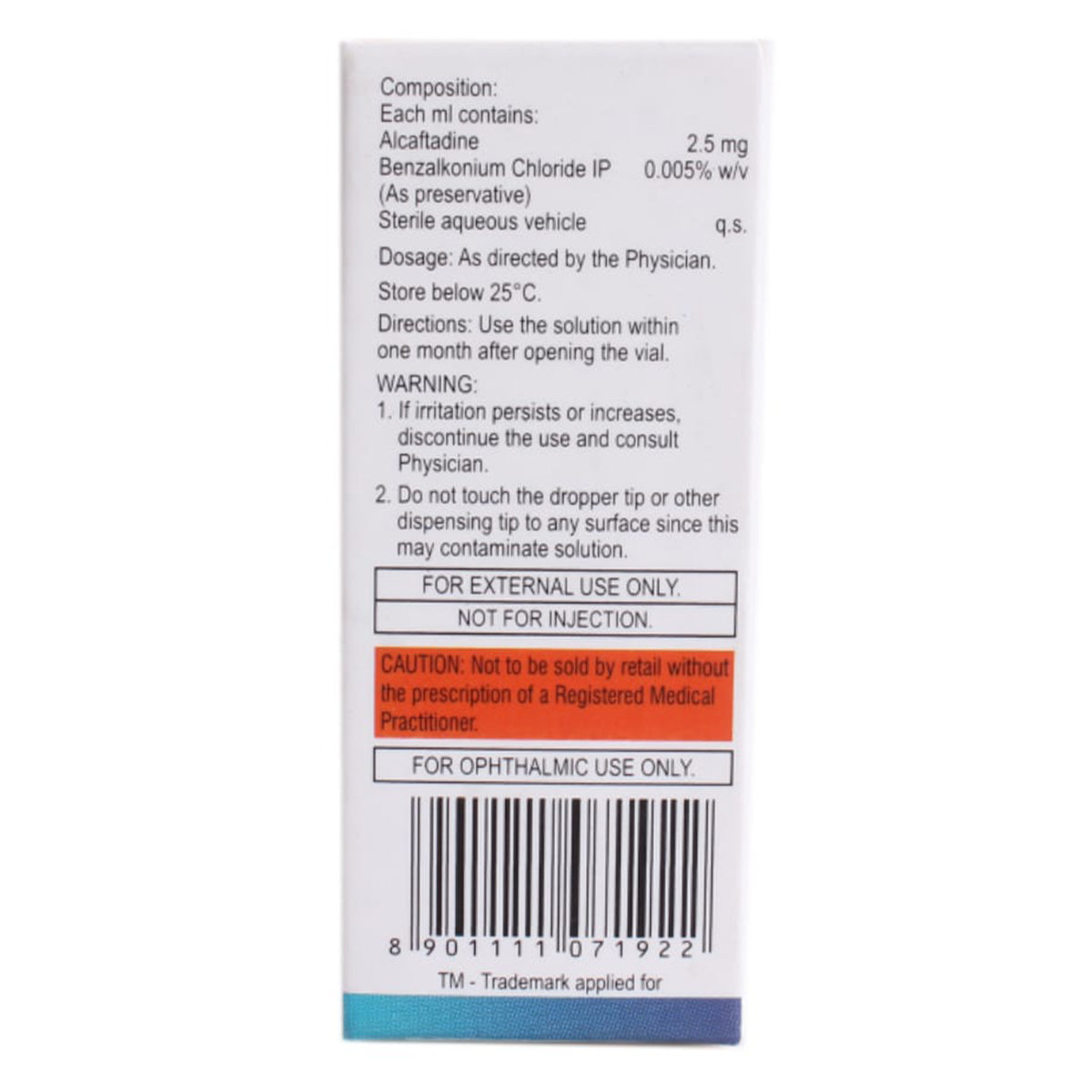 Cafta Eye Drops 5 ml, Pack of 1 Eye Drops Cafta Eye Drops 5 ml, Pack of 1 Eye Drops