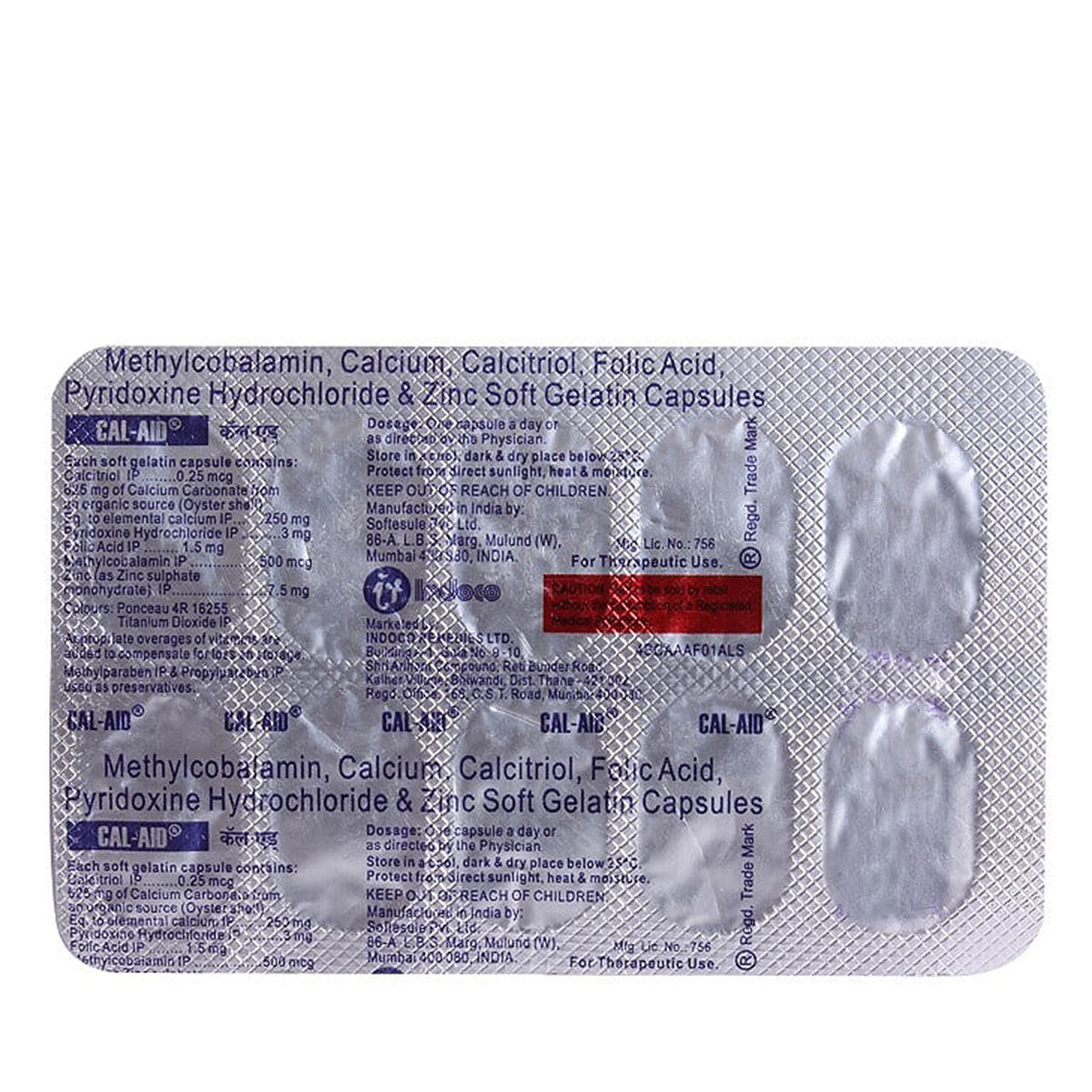 Cal-Aid Capsule 10's, Pack of 10 CAPSULES Cal-Aid Capsule 10's, Pack of 10 CAPSULES