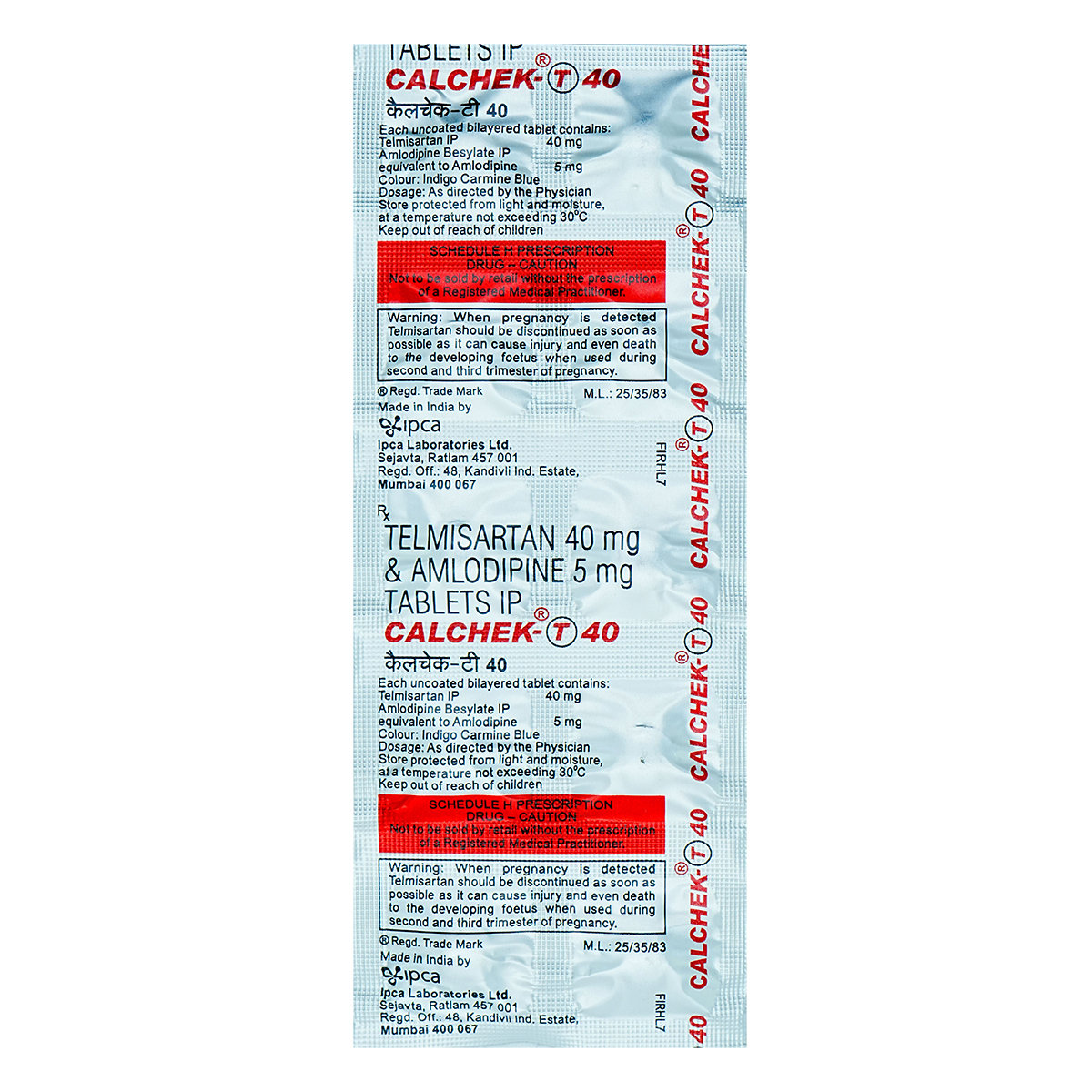 Calchek-T 40 Tablet 10's, Pack of 10 Calchek-T 40 Tablet 10's, Pack of 10