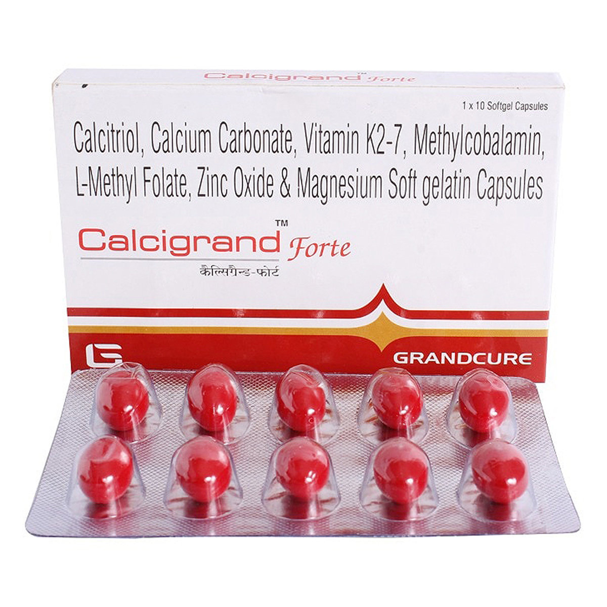 Calcigrand Forte Capsule 10's, Pack of 10 Calcigrand Forte Capsule 10's, Pack of 10