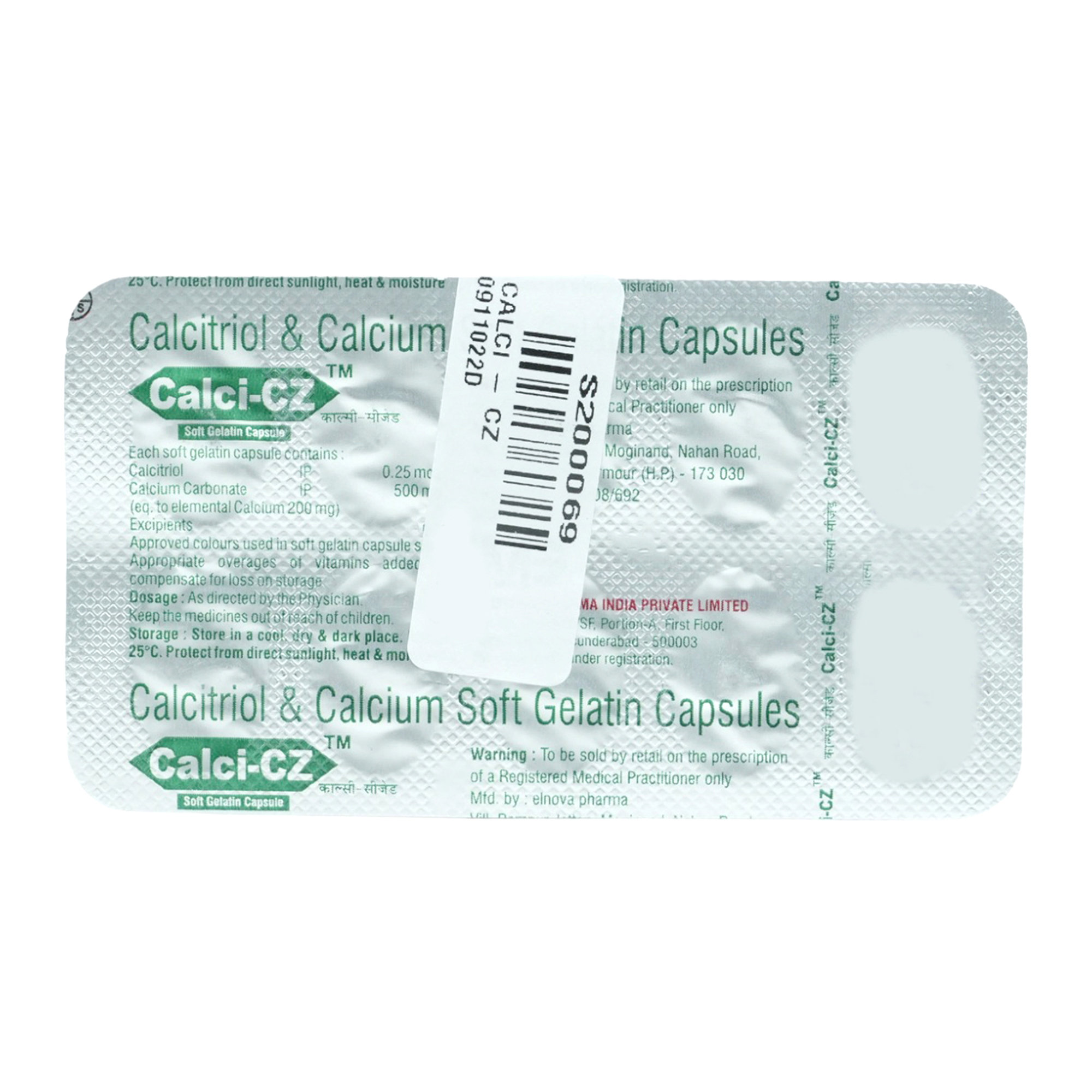 Calci-CZ Capsule 10's, Pack of 10 CAPSULES Calci-CZ Capsule 10's, Pack of 10 CAPSULES