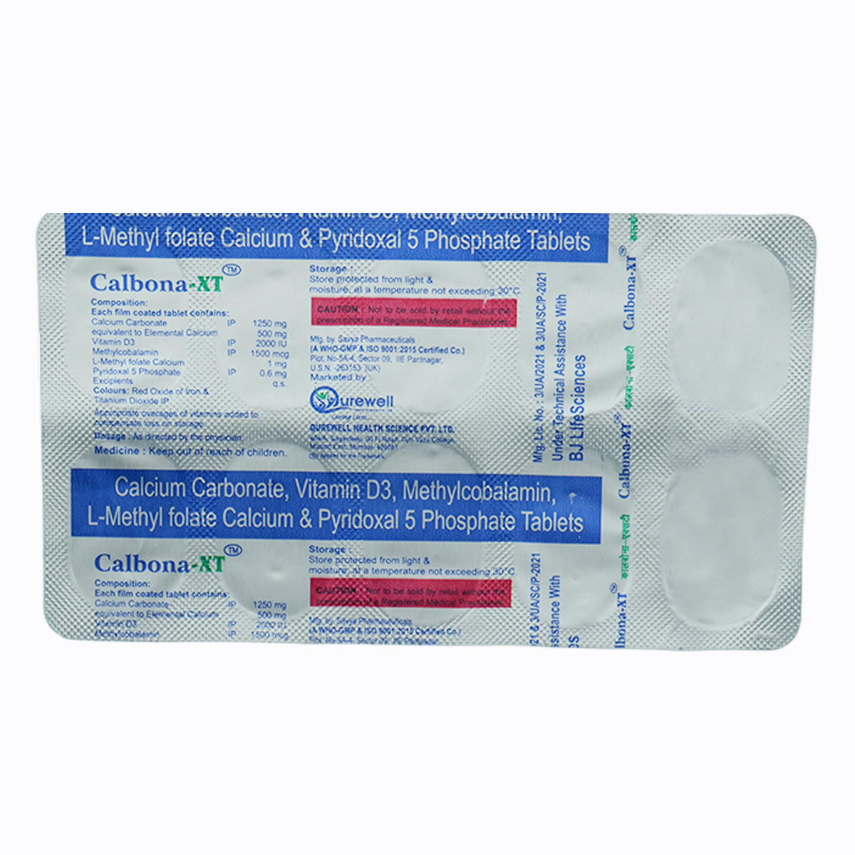 Calbona-XT Tablet 10's, Pack of 10 TABLETS Calbona-XT Tablet 10's, Pack of 10 TABLETS