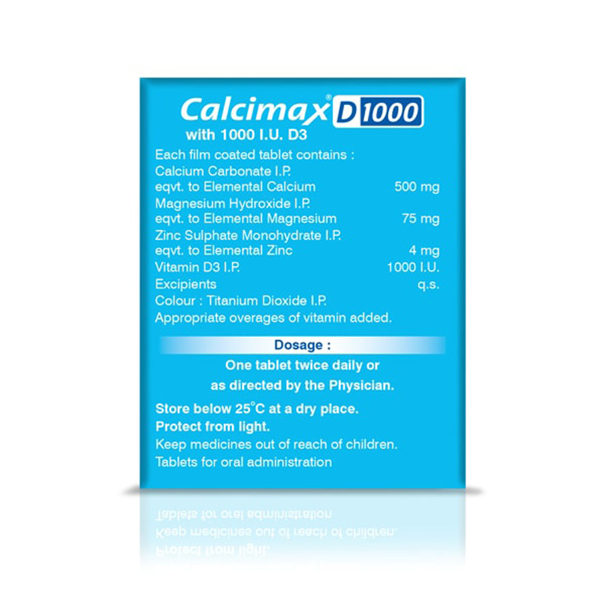 Calcimax D 1000 Tablet 30's, Pack of 30 Calcimax D 1000 Tablet 30's, Pack of 30