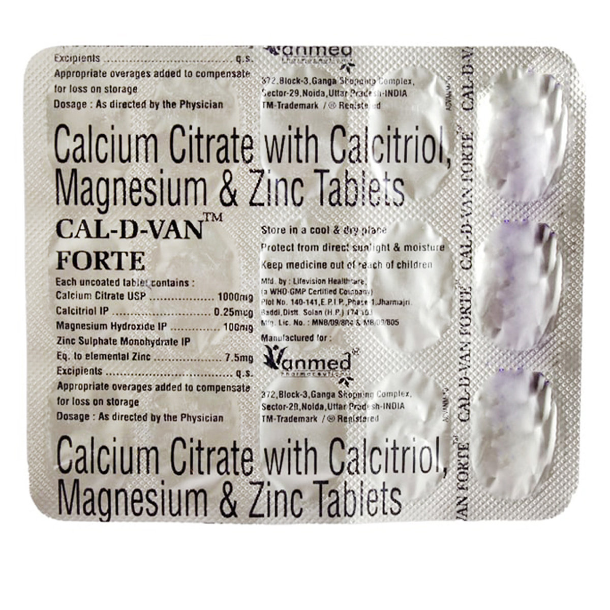 Cal-D-Van Forte Tablet 15's, Pack of 15 TabletS Cal-D-Van Forte Tablet 15's, Pack of 15 TabletS