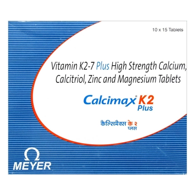 Calcimax K2 Plus Tablet 15's, Pack of 15 TabletS