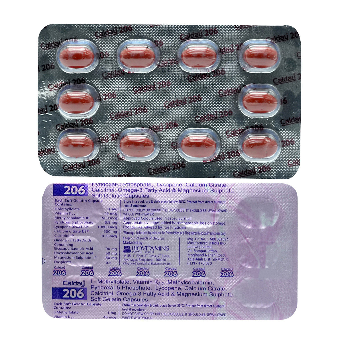 Calday 206 Capsule 10's, Pack of 10 Calday 206 Capsule 10's, Pack of 10