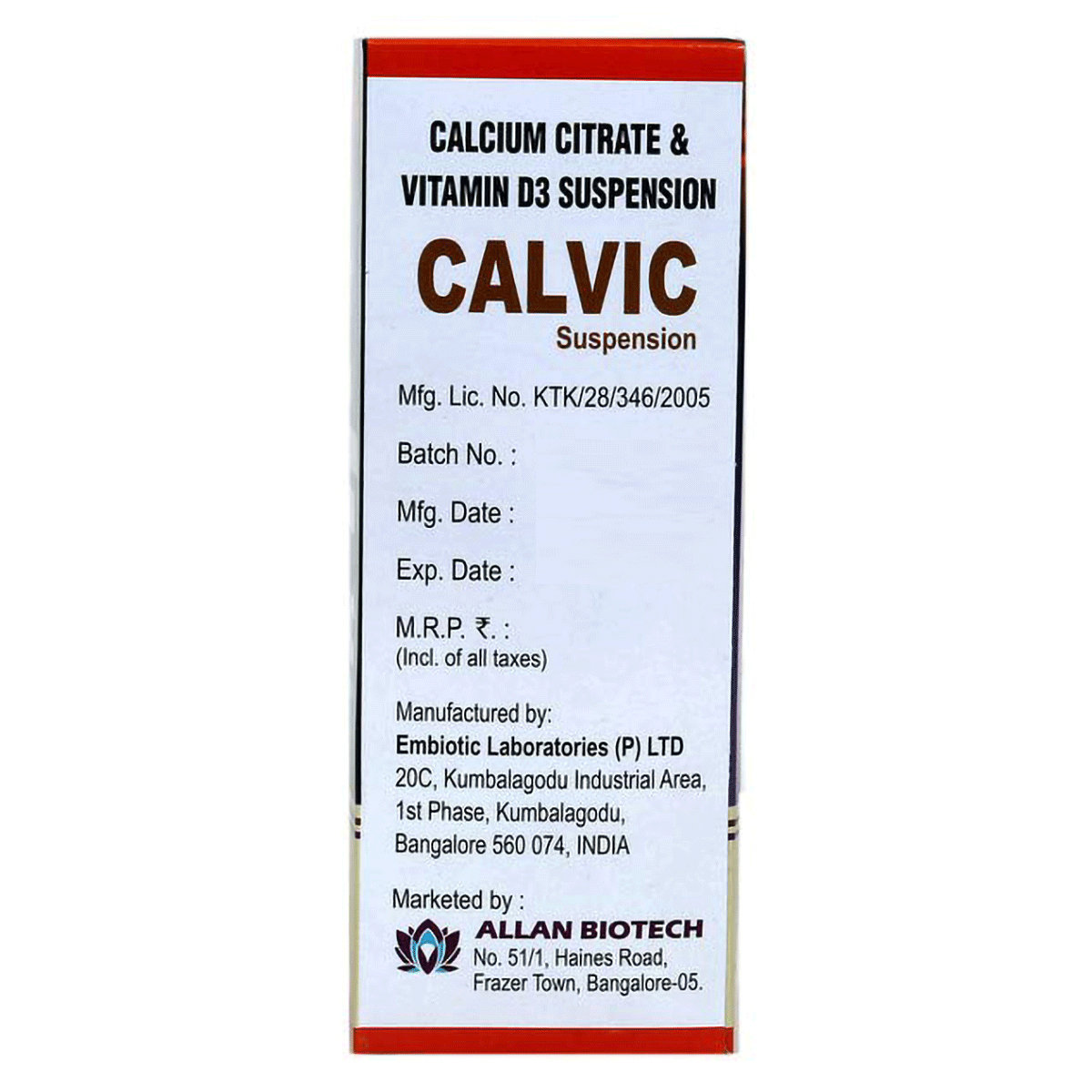 Calvic Suspension 200 ml, Pack of 1 Calvic Suspension 200 ml, Pack of 1