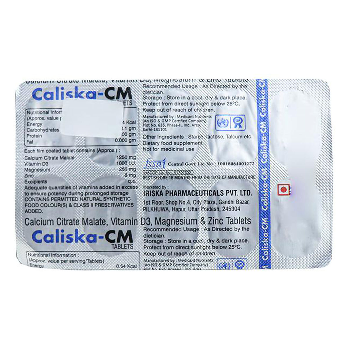 Buy Caliska-Cm Tablet 10's Online