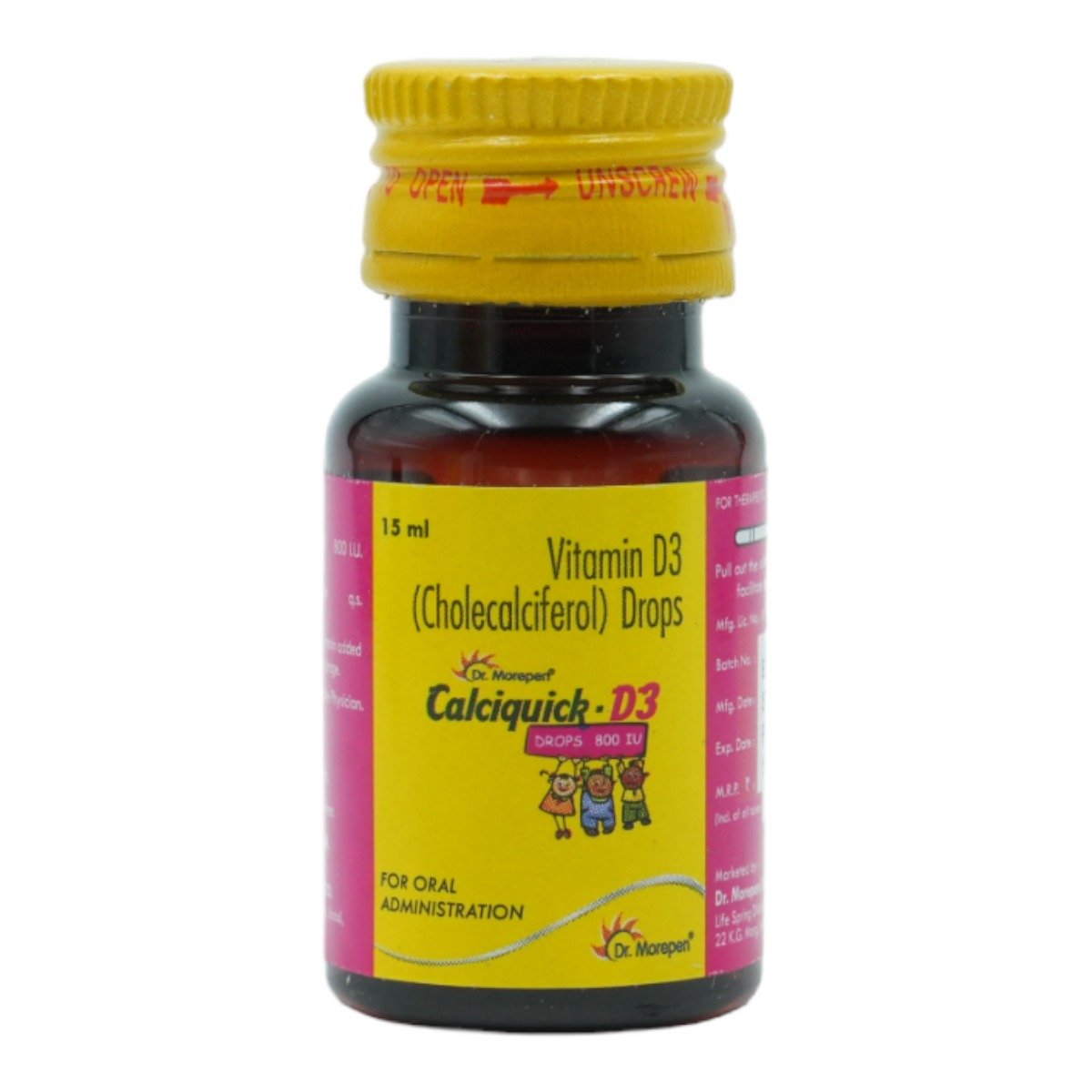 Calciquick-D3 800IU Oral Drop 15 ml, Pack of 1 DROPS Calciquick-D3 800IU Oral Drop 15 ml, Pack of 1 DROPS