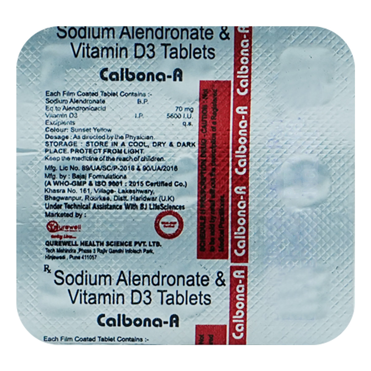 Calbona-A Tablet 4's, Pack of 4 Calbona-A Tablet 4's, Pack of 4
