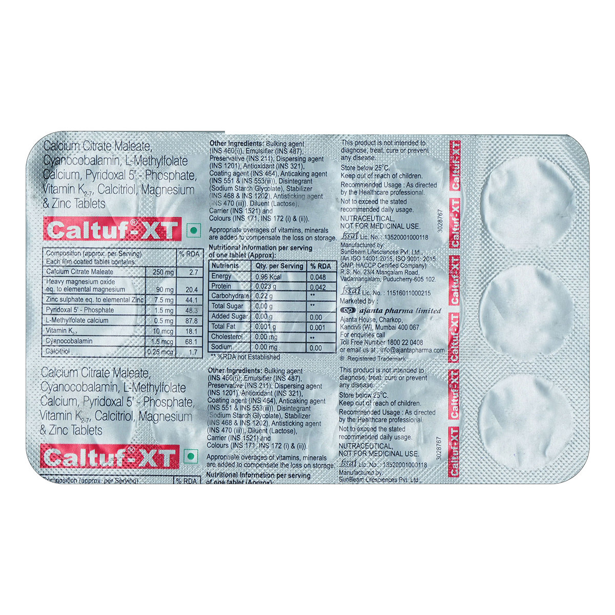 Caltuf-XT Tablet 15's, Pack of 15 Caltuf-XT Tablet 15's, Pack of 15