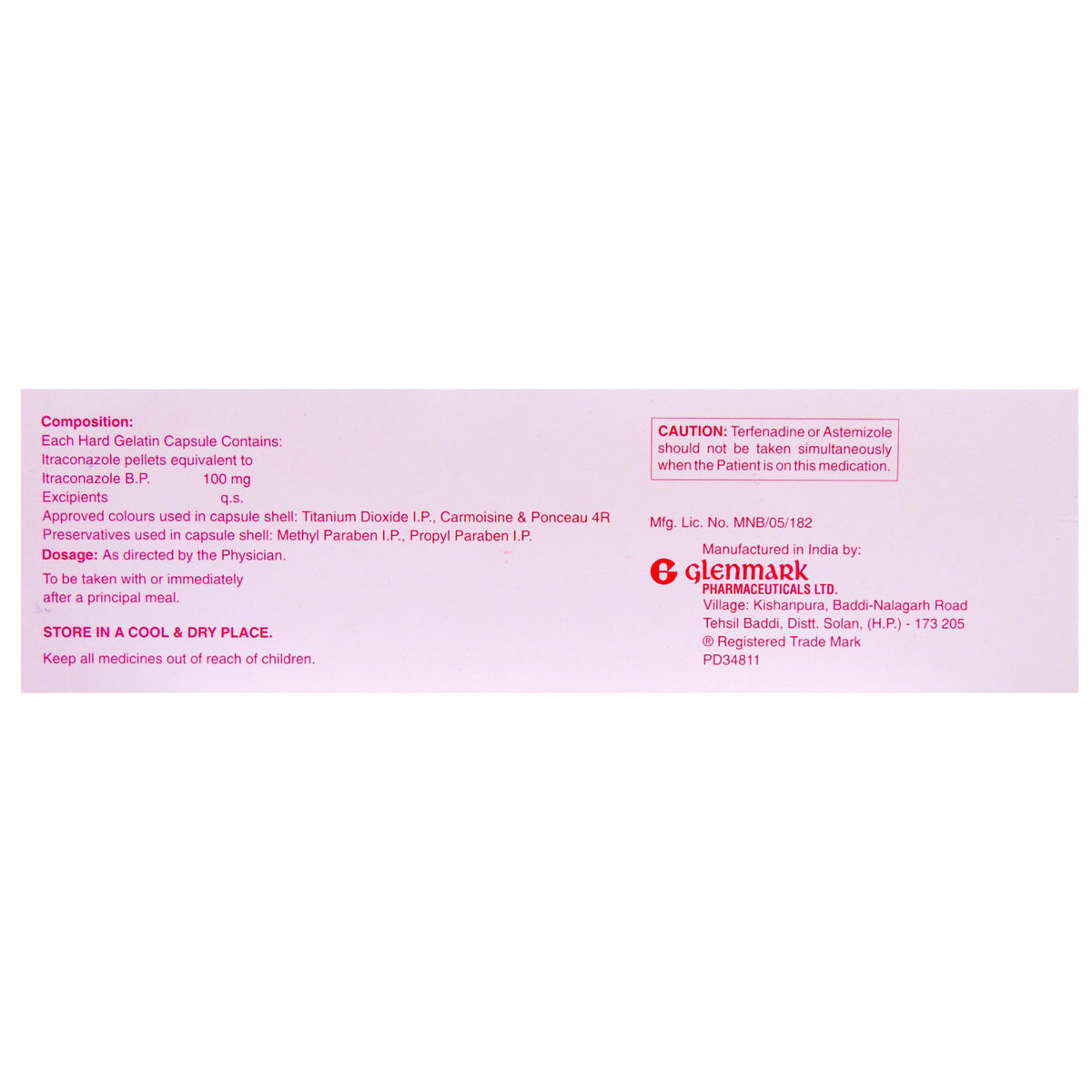 Canditral 100 Capsule 10's, Pack of 10 CAPSULES Canditral 100 Capsule 10's, Pack of 10 CAPSULES