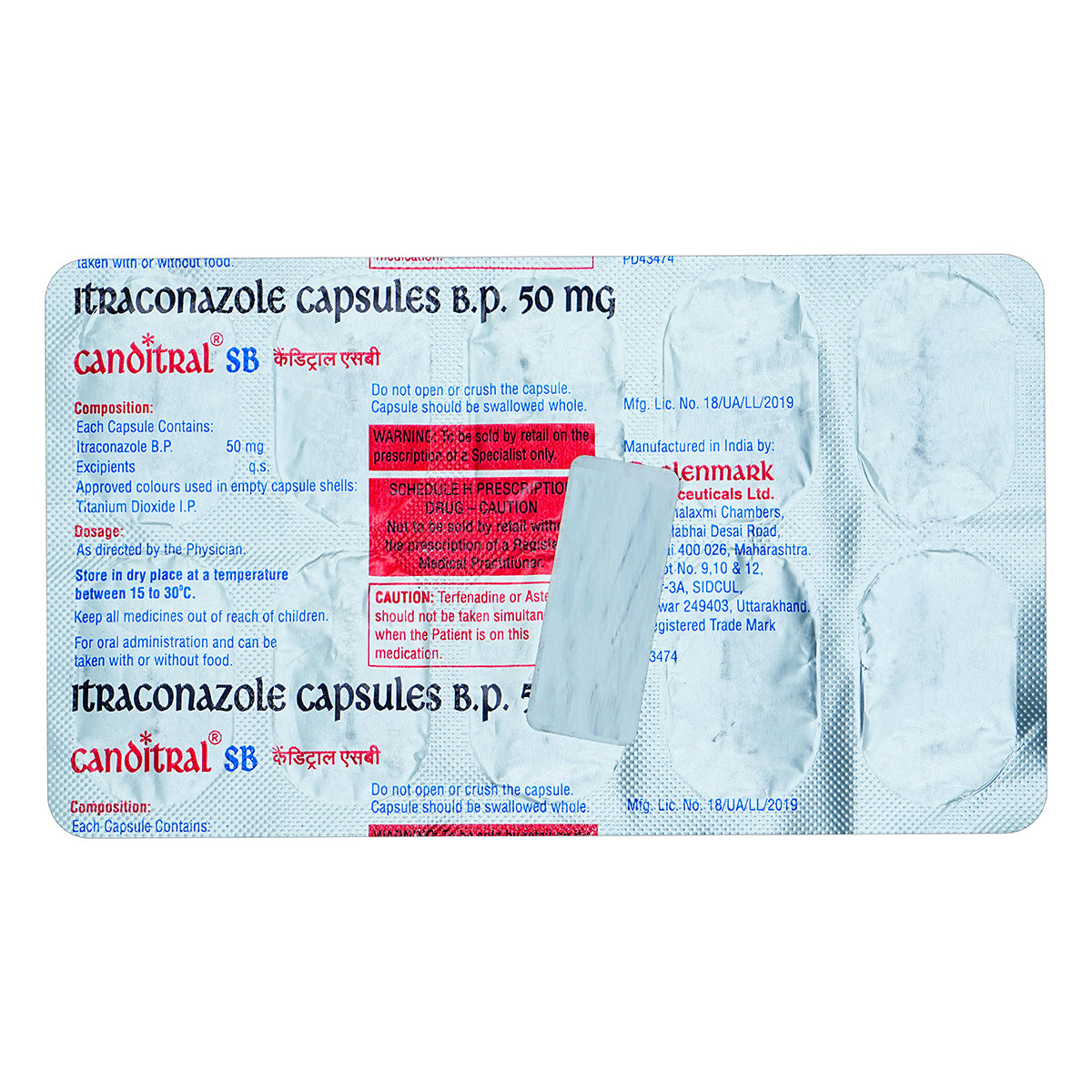 Canditral SB Capsule 10's, Pack of 10 CAPSULES Canditral SB Capsule 10's, Pack of 10 CAPSULES