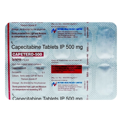 Capetero-500 Tablet 10's, Pack of 10 TabletS