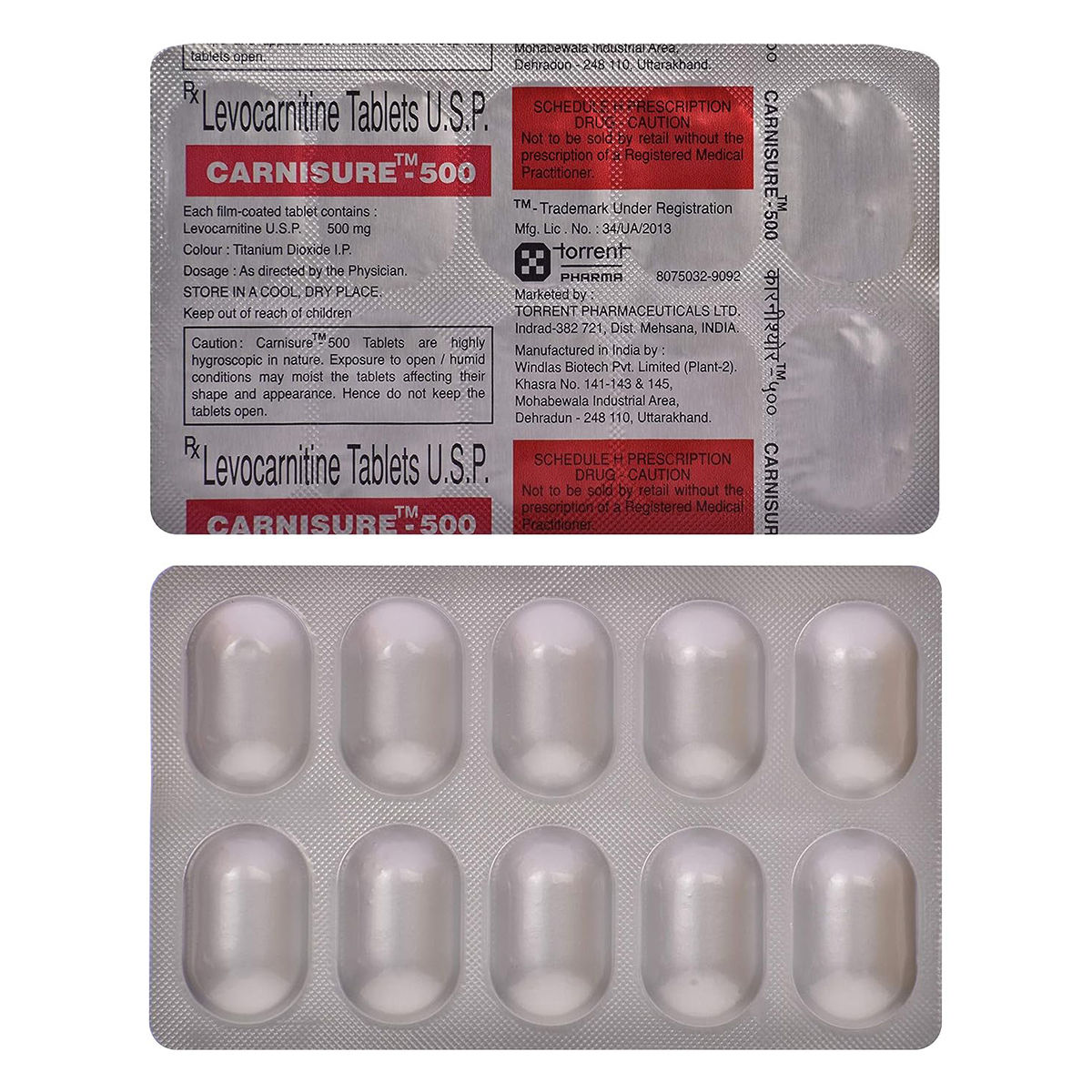 Buy Carnisure 500 Tablet 10's Online