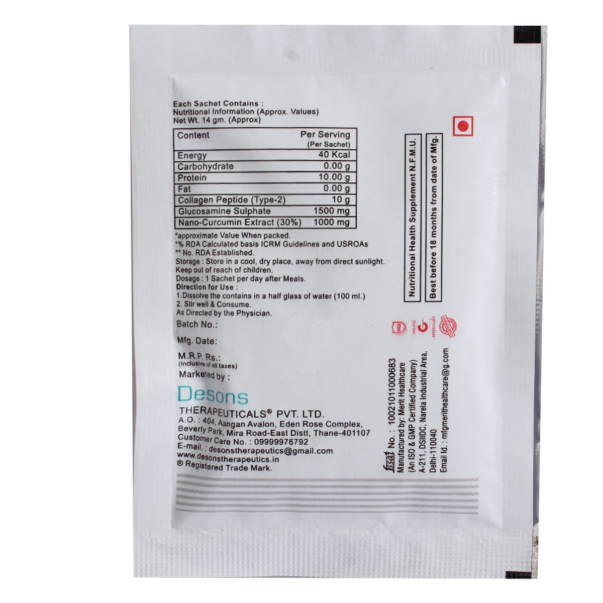 Cartiboost 14gm Orange Flav S/F Sachet 1's, Pack of 1 TABLET Cartiboost 14gm Orange Flav S/F Sachet 1's, Pack of 1 TABLET