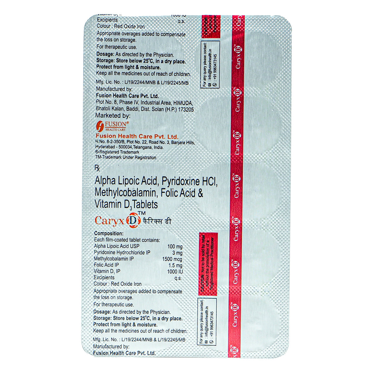 Caryx D Tablet 10's, Pack of 10 TabletS Caryx D Tablet 10's, Pack of 10 TabletS