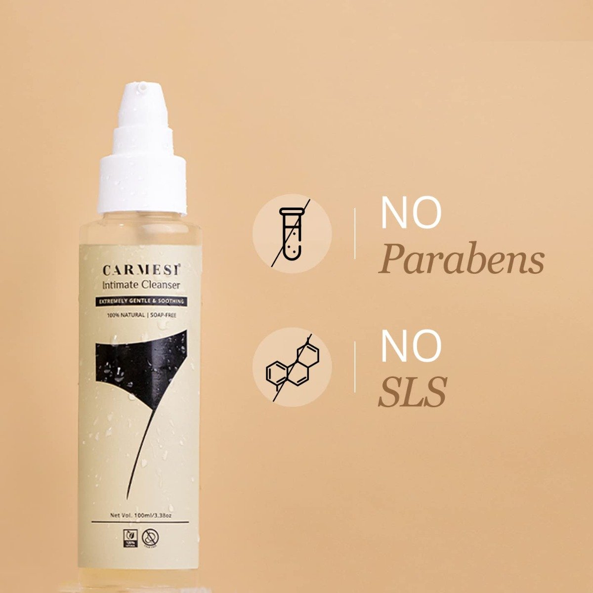 Carmesi 100% Natural Intimate Cleanser, 100 ml, Pack of 1 Carmesi 100% Natural Intimate Cleanser, 100 ml, Pack of 1