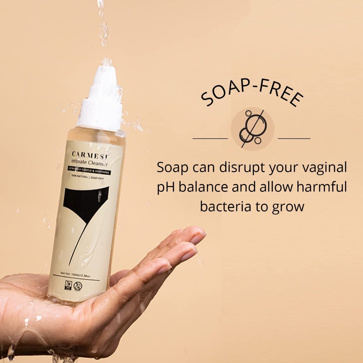 Carmesi 100% Natural Intimate Cleanser, 100 ml, Pack of 1 Carmesi 100% Natural Intimate Cleanser, 100 ml, Pack of 1