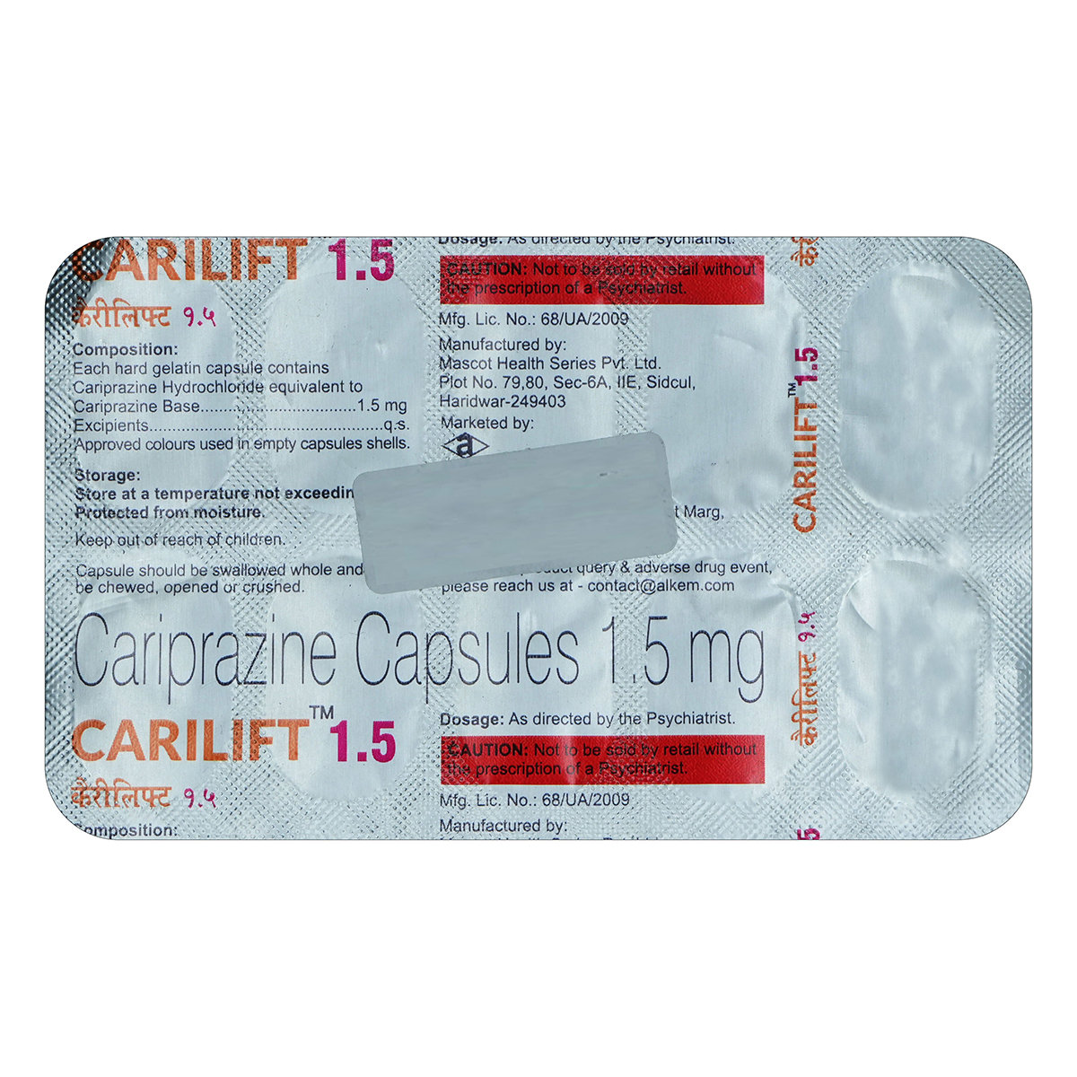 Buy Carilift 1.5 Capsule 10's Online