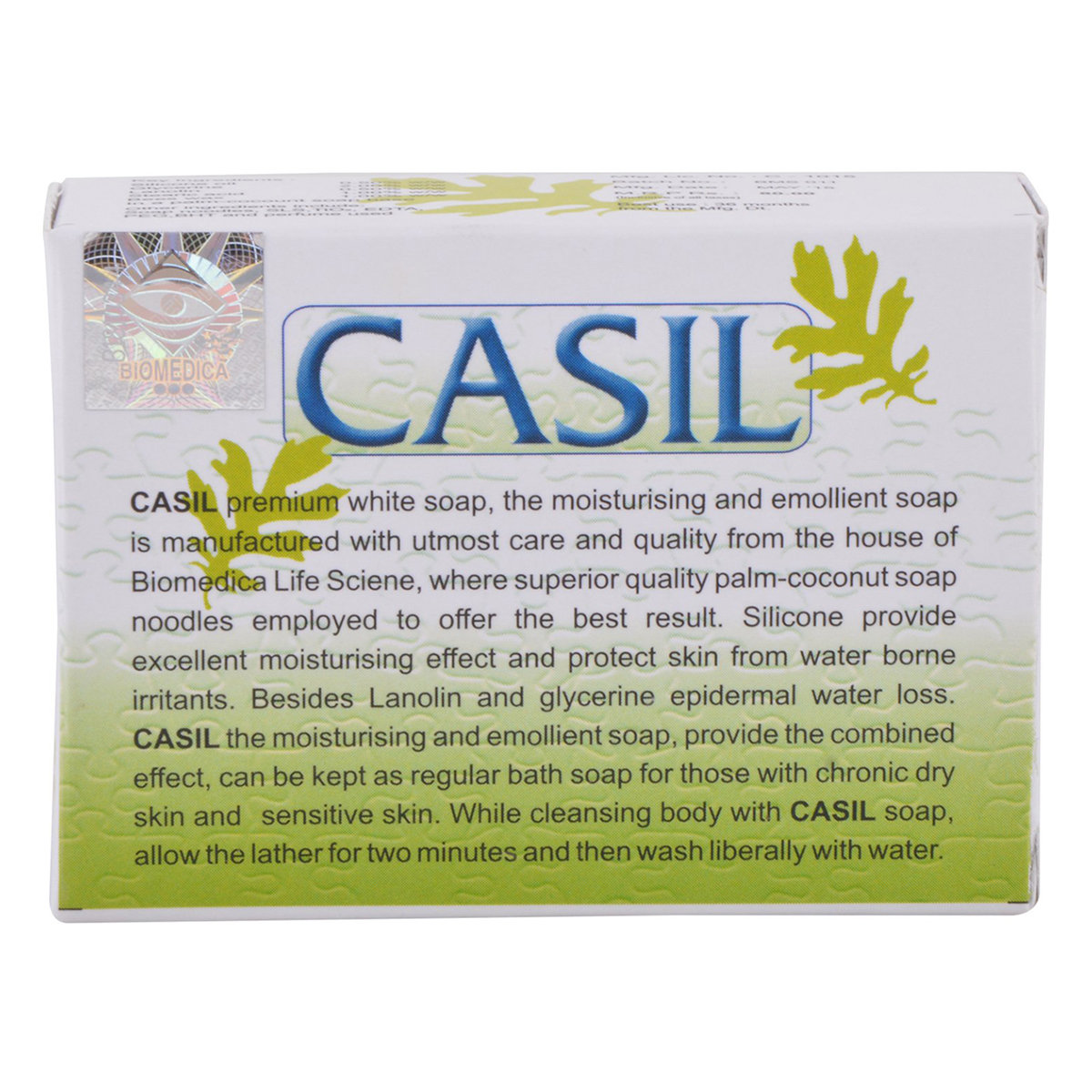 Casil Soap 75 gm | Unique Emollient Soap | Moisturises Skin | For Dry & Sensitive Skin, Pack of 1 Casil Soap 75 gm | Unique Emollient Soap | Moisturises Skin | For Dry & Sensitive Skin, Pack of 1