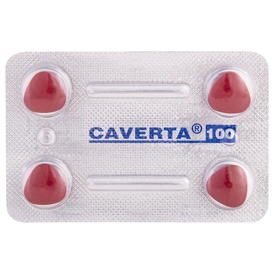 Caverta 100 Tablet 4's, Pack of 4 TABLETS