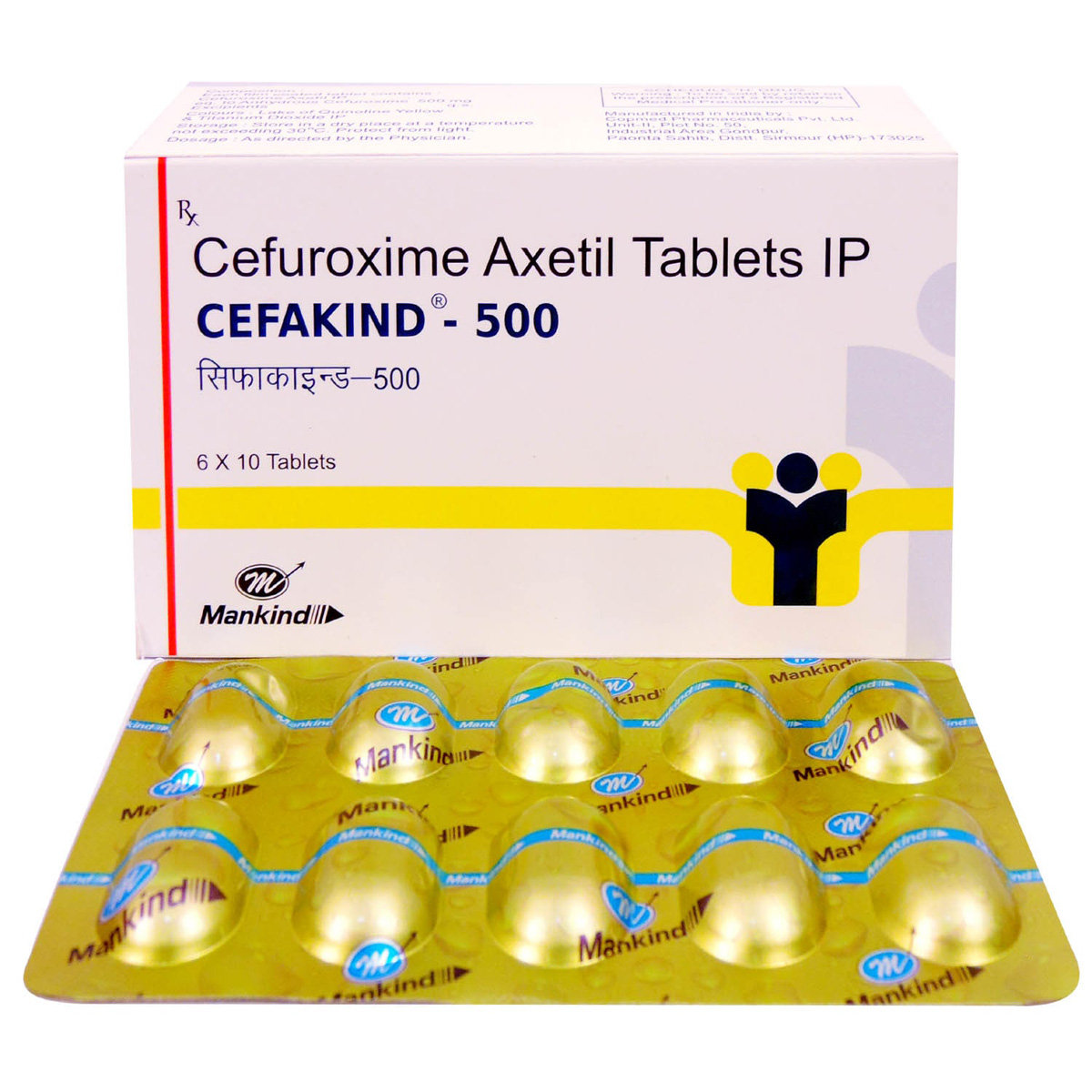 Cefakind-500 Tablet 10's, Pack of 10 TABLETS Cefakind-500 Tablet 10's, Pack of 10 TABLETS