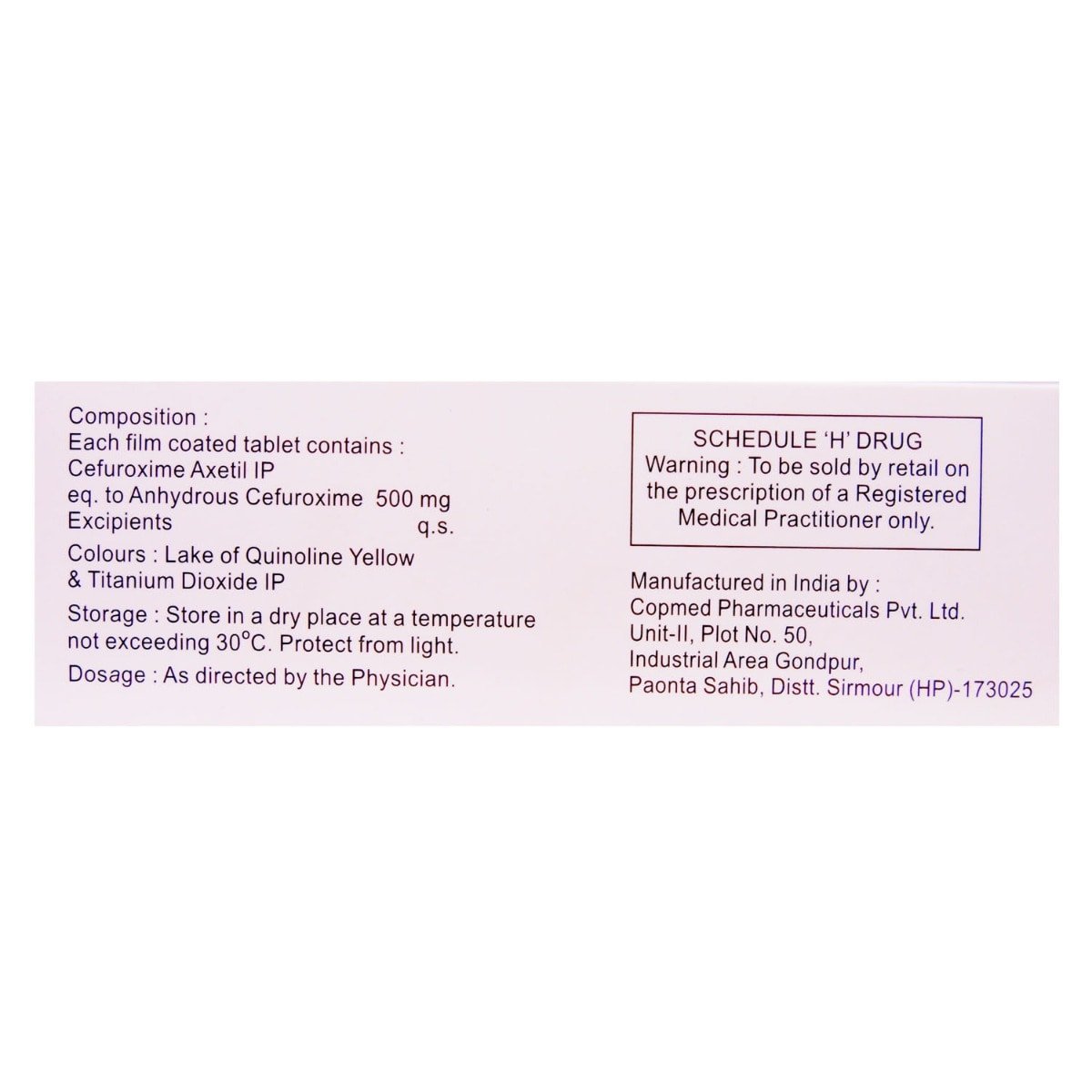 Cefakind-500 Tablet 10's, Pack of 10 TABLETS Cefakind-500 Tablet 10's, Pack of 10 TABLETS