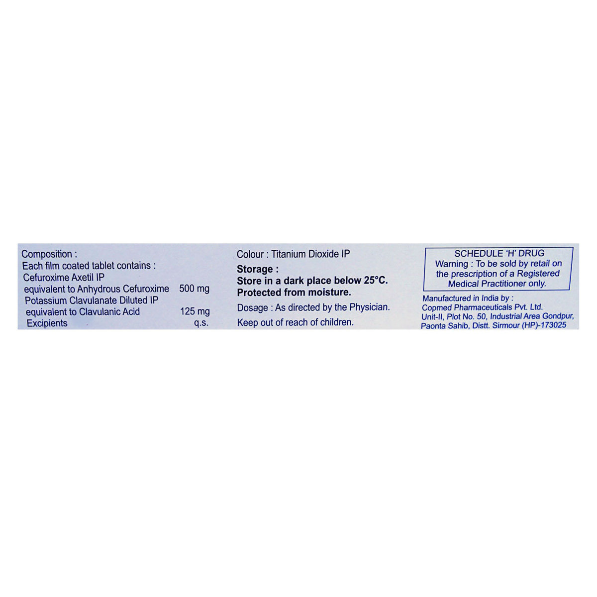 Cefakind-CV 500 Tablet 10's, Pack of 10 TABLETS Cefakind-CV 500 Tablet 10's, Pack of 10 TABLETS