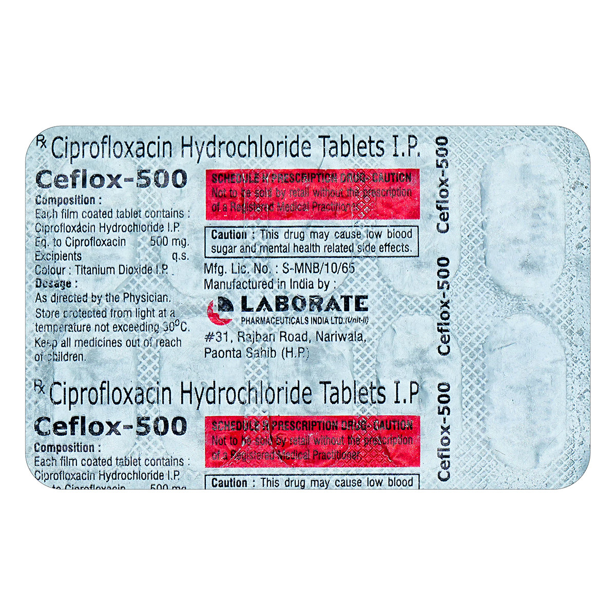 Ceflox 500 mg Tablet 10's, Pack of 10 TabletS Ceflox 500 mg Tablet 10's, Pack of 10 TabletS