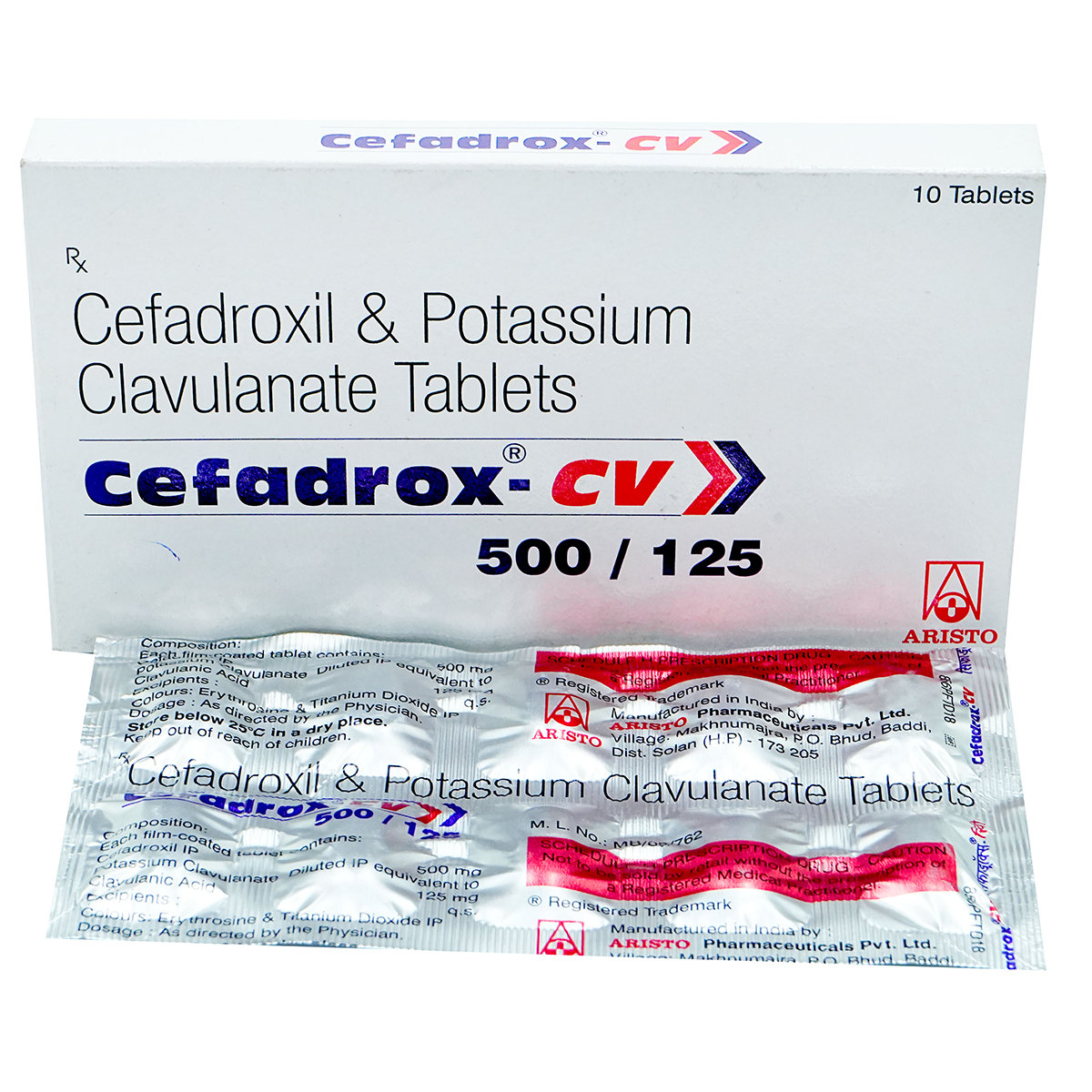 Cefadrox CV 500 Tablet 10's, Pack of 10 TabletS Cefadrox CV 500 Tablet 10's, Pack of 10 TabletS