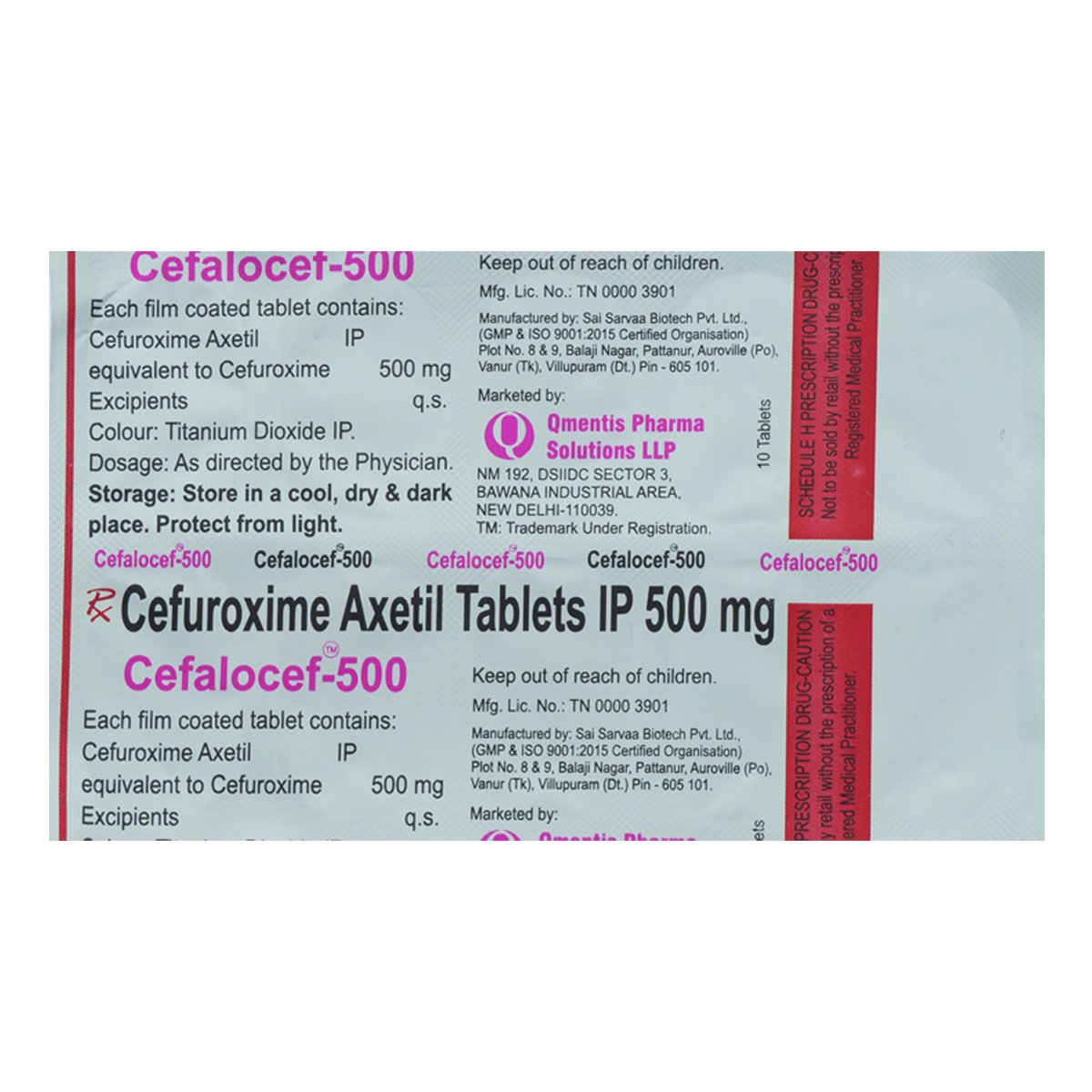 Cefalocef-500 Tablet 10's, Pack of 10 TABLETS Cefalocef-500 Tablet 10's, Pack of 10 TABLETS