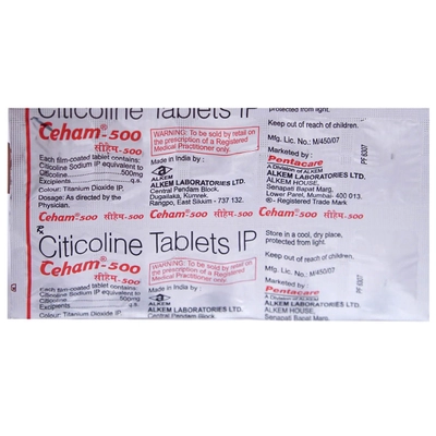 Ceham 500 Tablet 10's, Pack of 10 TABLETS