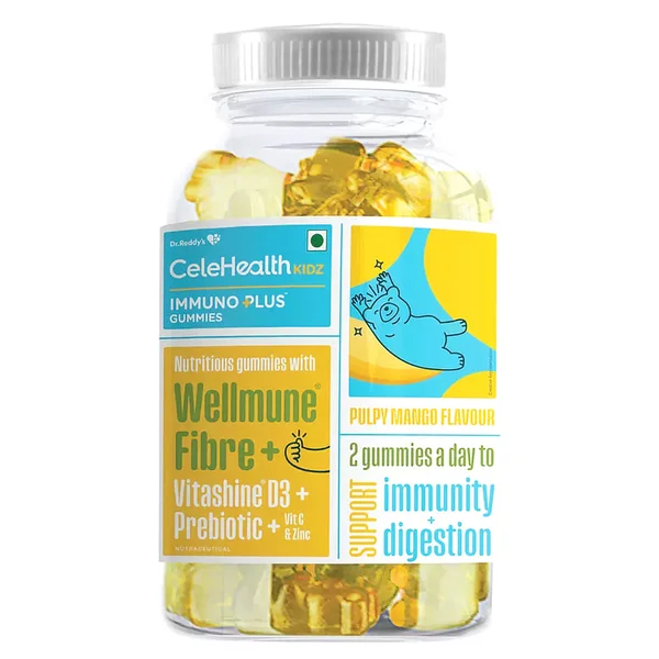 Celehealth Kidz Immuno Plus Pulpy Mango Flavour Gummies 30's, Pack of 1