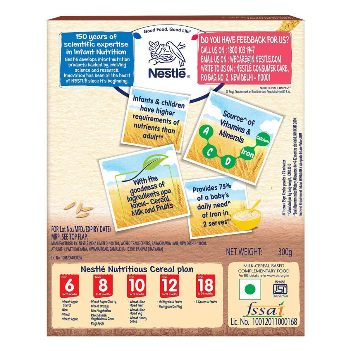 Nestle Cerelac Baby Cereal with Milk Ragi Apple Powder, 300 gm Refill Pack, Pack of 1 Nestle Cerelac Baby Cereal with Milk Ragi Apple Powder, 300 gm Refill Pack, Pack of 1