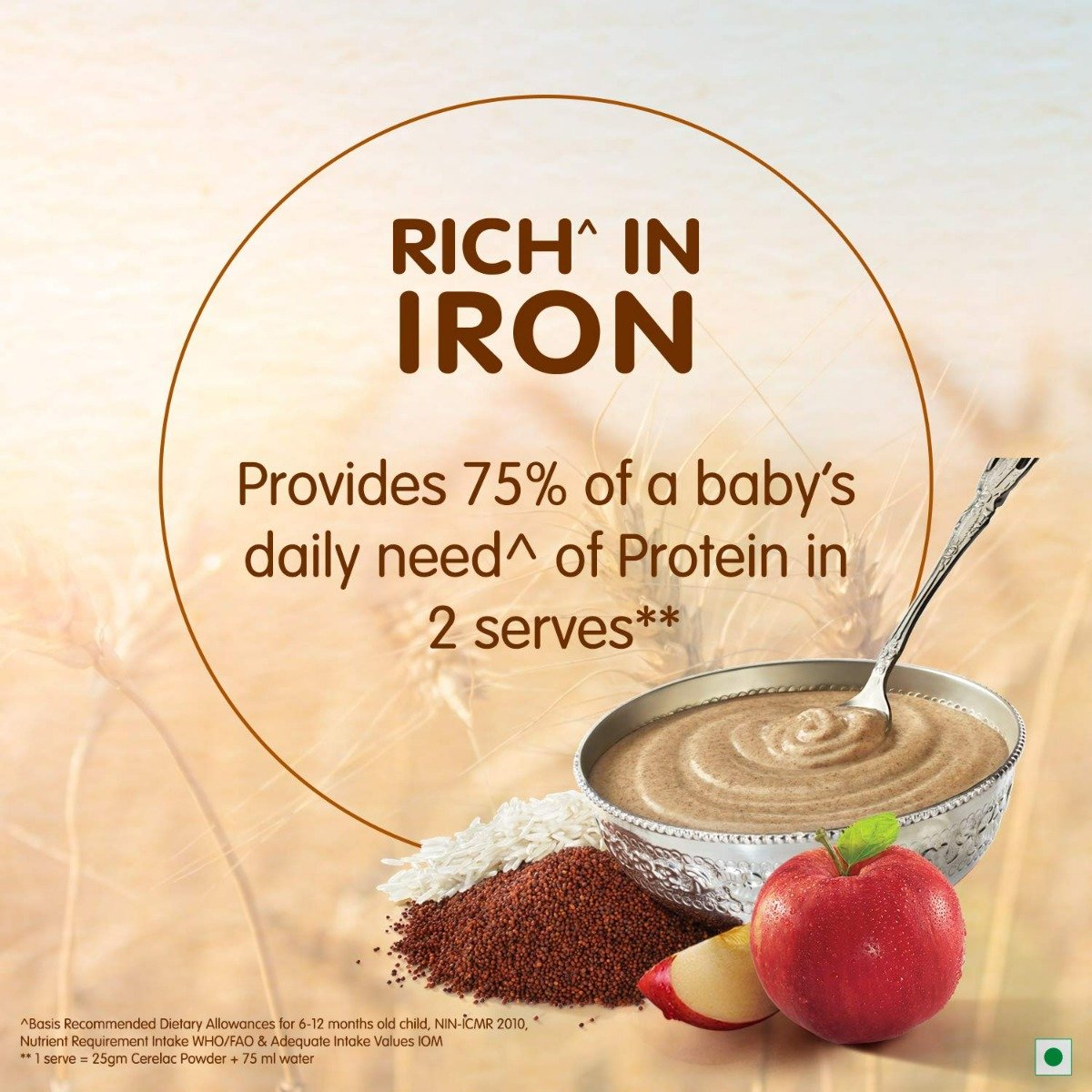 Nestle Cerelac Baby Cereal with Milk Ragi Apple Powder, 300 gm Refill Pack, Pack of 1 Nestle Cerelac Baby Cereal with Milk Ragi Apple Powder, 300 gm Refill Pack, Pack of 1