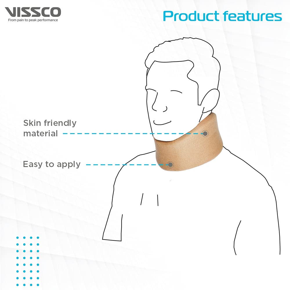 Vissco Cervical Collar Soft Medium, 1 Count, Pack of 1 Vissco Cervical Collar Soft Medium, 1 Count, Pack of 1