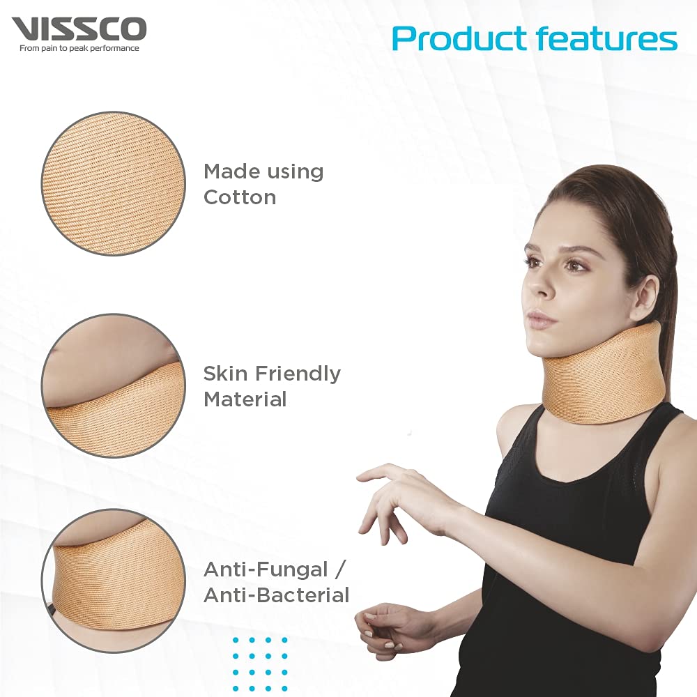 Vissco Cervical Collar Soft Medium, 1 Count, Pack of 1 Vissco Cervical Collar Soft Medium, 1 Count, Pack of 1