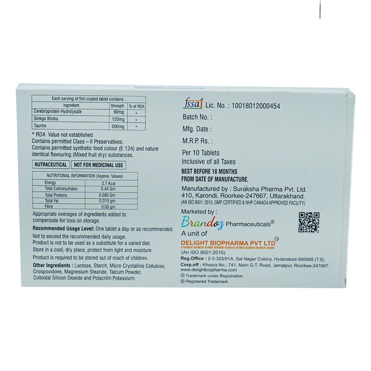 Cerobiotin Plus Tablet 10's, Pack of 10 Cerobiotin Plus Tablet 10's, Pack of 10