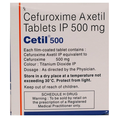 Cetil 500 Tablet 10's, Pack of 10 TABLETS