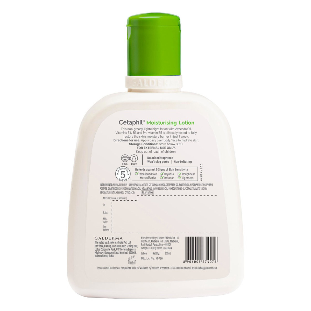 Cetaphil Moisturising Lotion 250 ml | Avacado Oil, Essentials Vitamin E, B3, Pro Vitamin B5 | provides Moisturisation | Prevent Skin Dryness For 48 Hours | Light Weight Lotion | No Greasy Formula | For Normal To Combination, Sensitive Skin, Pack of 1 Cetaphil Moisturising Lotion 250 ml | Avacado Oil, Essentials Vitamin E, B3, Pro Vitamin B5 | provides Moisturisation | Prevent Skin Dryness For 48 Hours | Light Weight Lotion | No Greasy Formula | For Normal To Combination, Sensitive Skin, Pack of 1