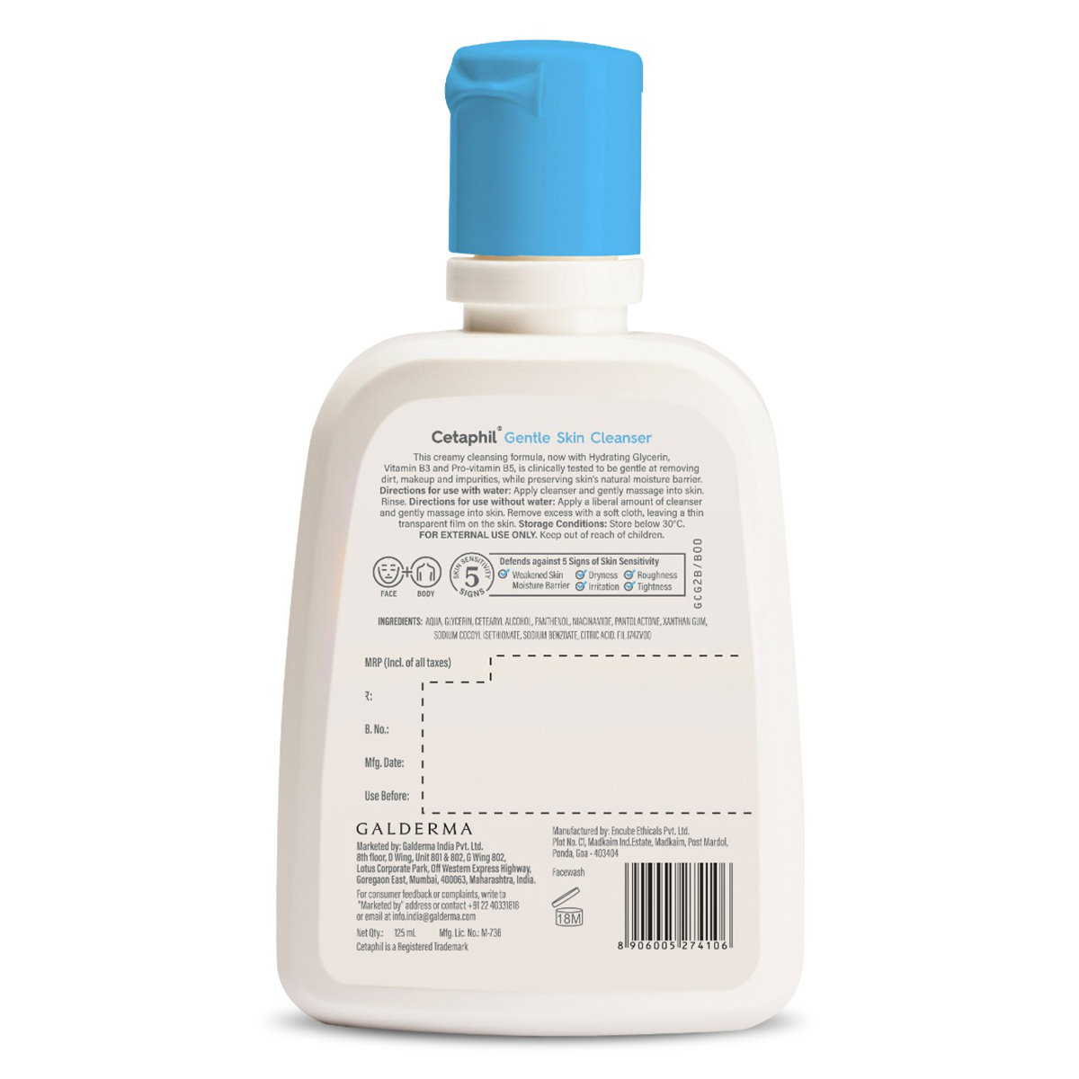 Cetaphil Gentle Skin Cleanser 125 ml | Hydrating Glycerine, Essential Vitamin B3, Pro Vitamin B5 | Hydrates Skin | For Dry To Normal, Sensitive Skin, Pack of 1 Cetaphil Gentle Skin Cleanser 125 ml | Hydrating Glycerine, Essential Vitamin B3, Pro Vitamin B5 | Hydrates Skin | For Dry To Normal, Sensitive Skin, Pack of 1
