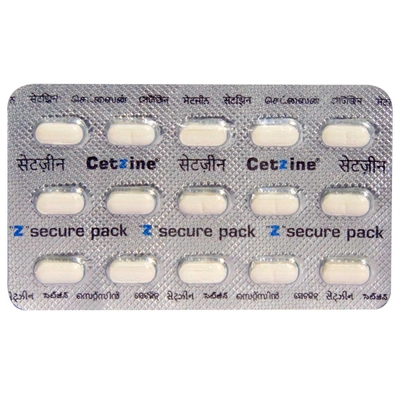 Cetzine Tablet 15's, Pack of 15 TABLETS